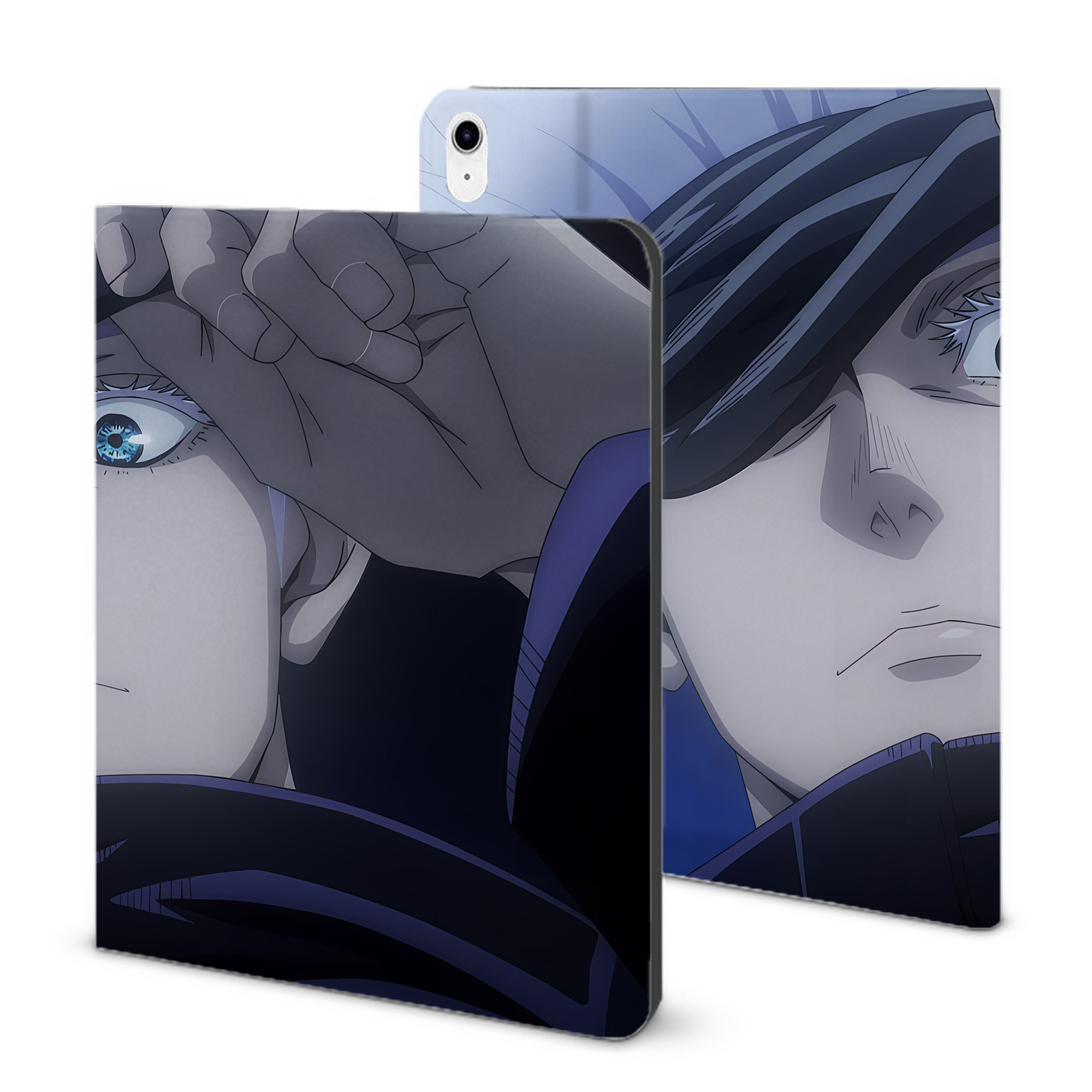 （画像用） 呪術廻戦 Jujutsu Kaisen IPad ケース ブック型 PUレザー TPU 耐衝撃 軽量 薄型 ペン収納なし 全面保護 IPad 各モデル対応